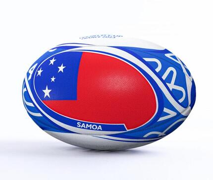 Ballon de rugby Gilbert Coupe du monde Samoa – Taille 5 Rugby