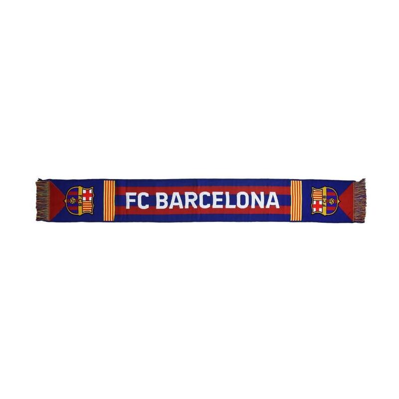 “ Fútbol FC Barcelona Bufanda Telar Oficial Color Azul-Grana. Medidas 120x20 Cm