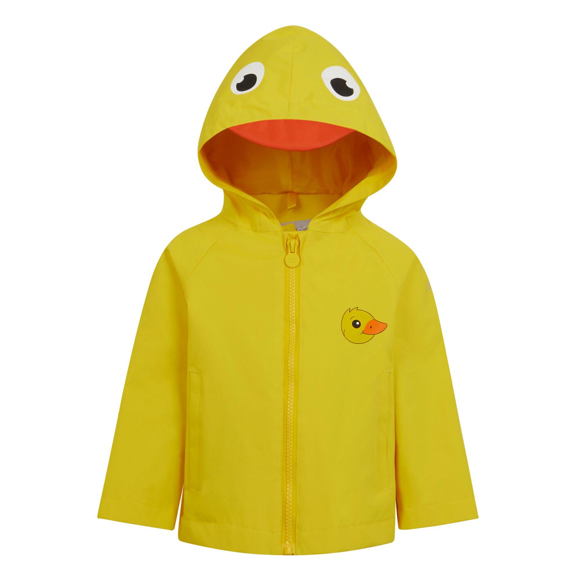 Regatta Childrens/Kids Pebbles The Duck Waterproof Jacket