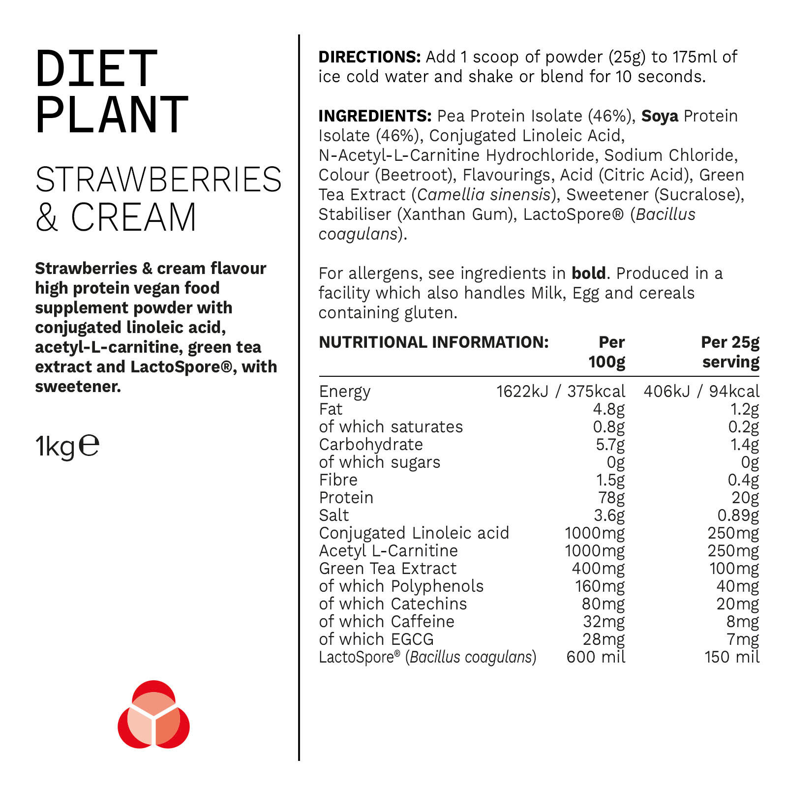 PhD Nutrition | Diet Plant Powder | Strawberry & Cream Flavour | 1kg 5/5