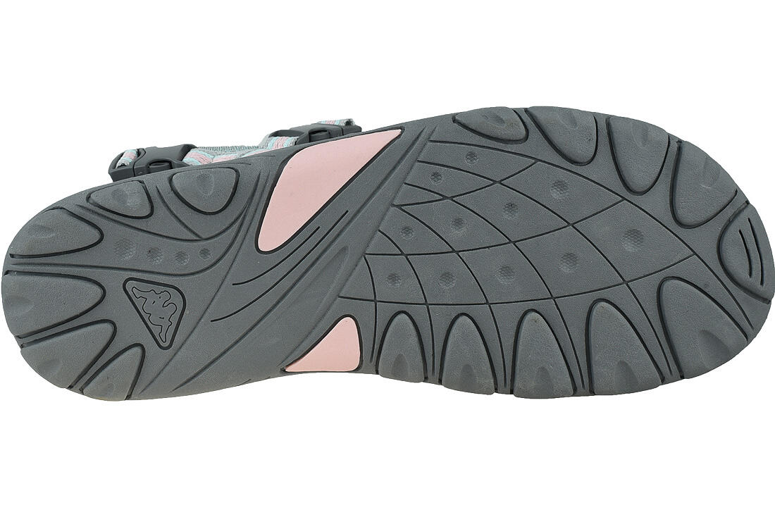 Kappa Mädchen Sandale Schuhe 260773K 1421 grau 4/7