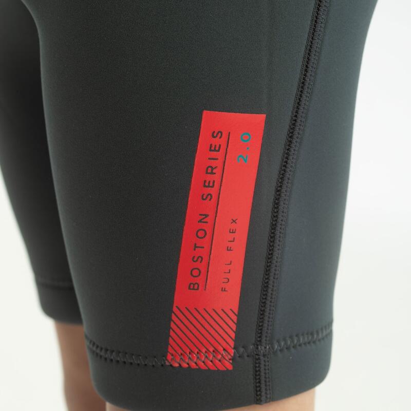 Costum pentru sporturile acvatice înot copii Boston 2 mm roșu