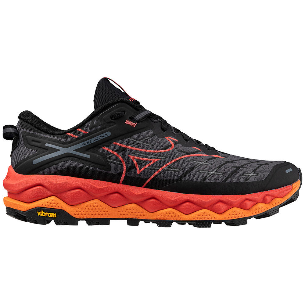 Chaussures de trail running Mizuno Wave Mujin 10 Noires et rouges 6/6