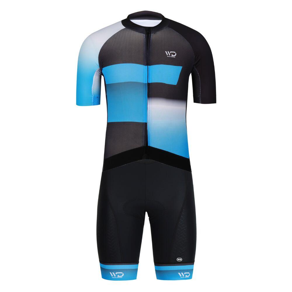Pantaloncini da ciclismo FINISHER da uomo Nero/Blu 7/7