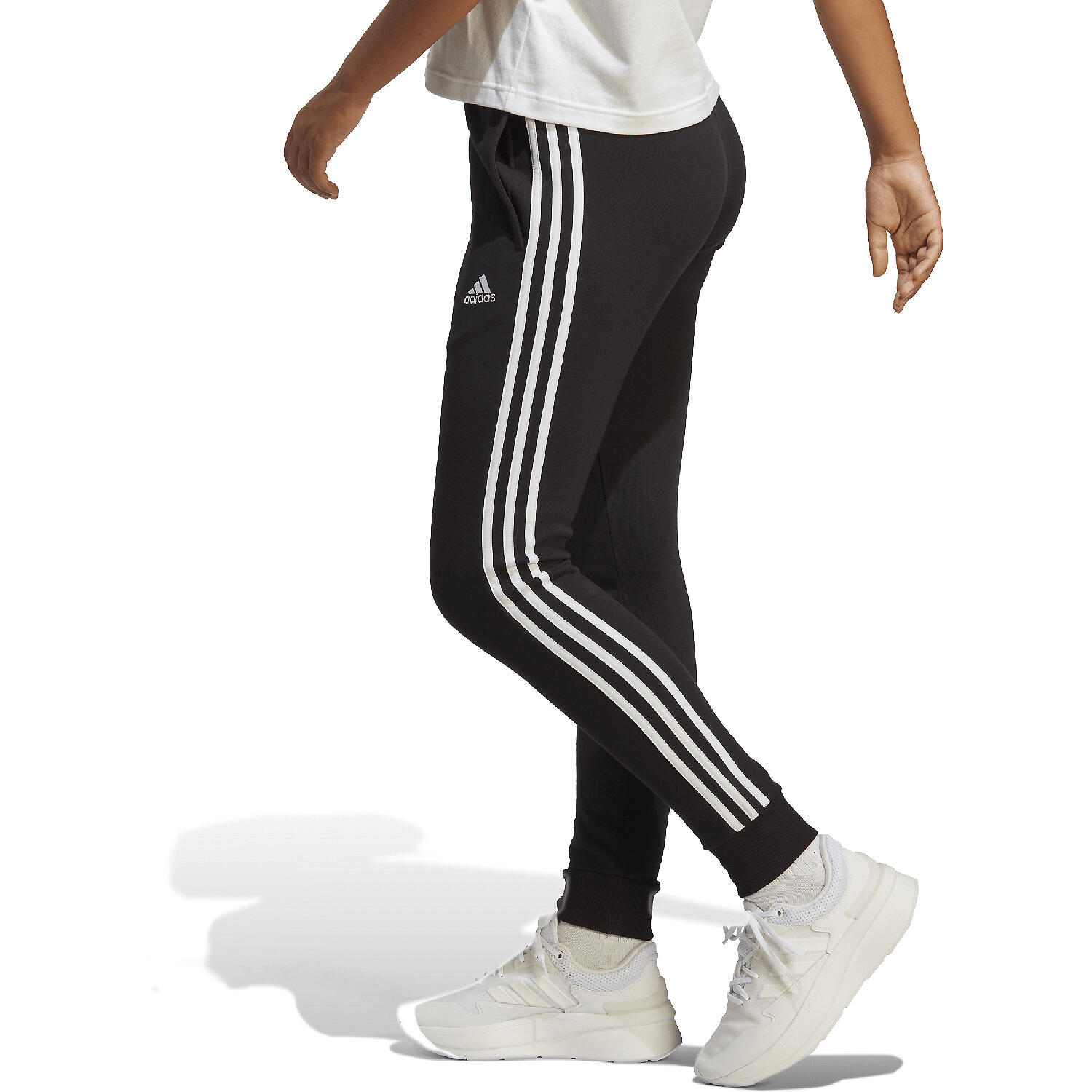 Pantalon fuselé en molleton à 3 bandes Essentials 3/7