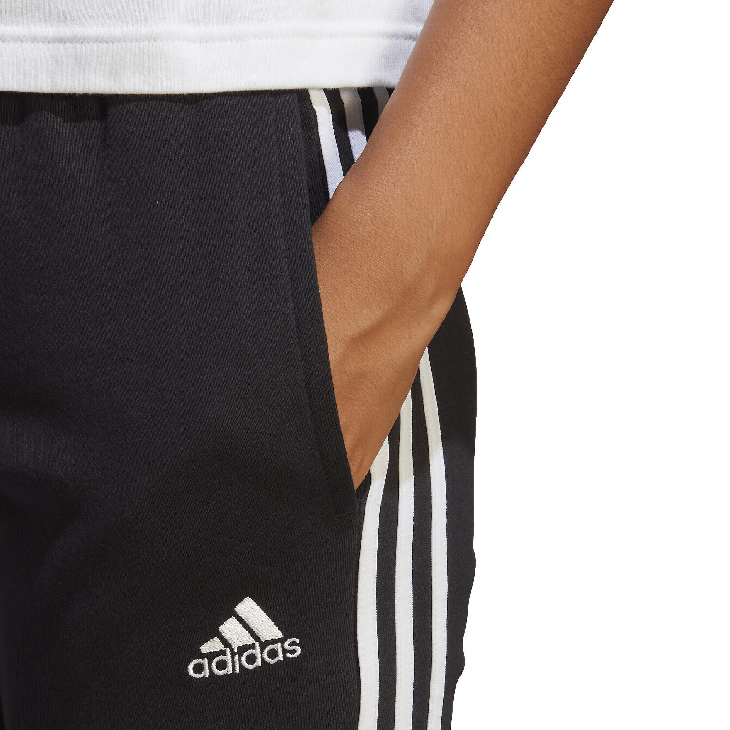 Pantalon fuselé en molleton à 3 bandes Essentials 4/7