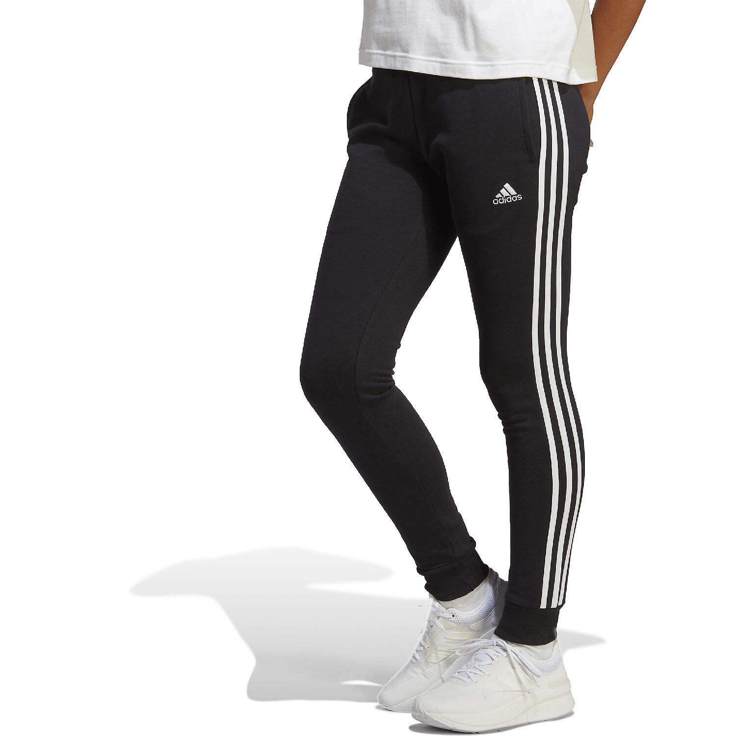 Pantalon fuselé en molleton à 3 bandes Essentials 2/7
