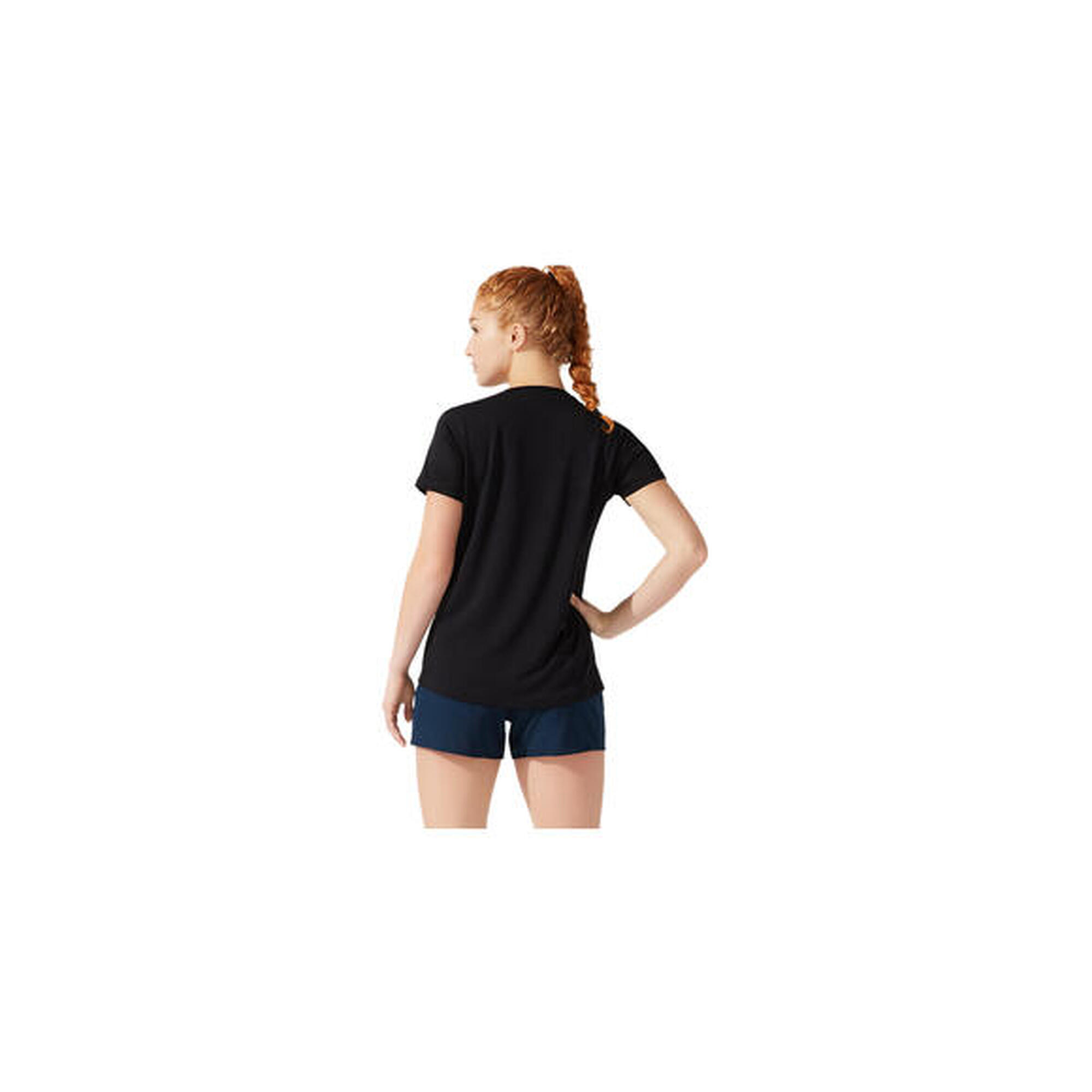 Camiseta de Manga Corta Mujer Asics Core SS Negro