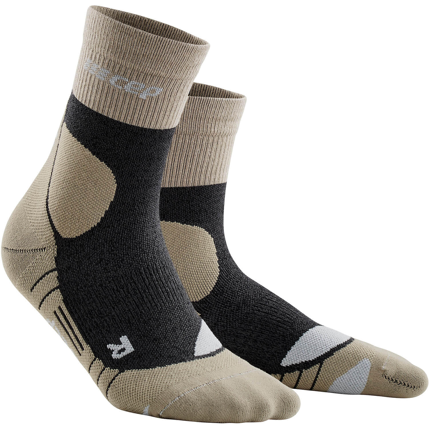 CEP Hiking Merino Mid-Cut Compressie - Beige - Dames 3/7