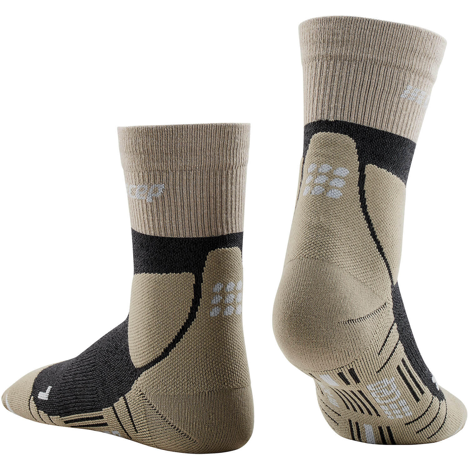 CEP Hiking Merino Mid-Cut Compressie - Beige - Dames 4/7