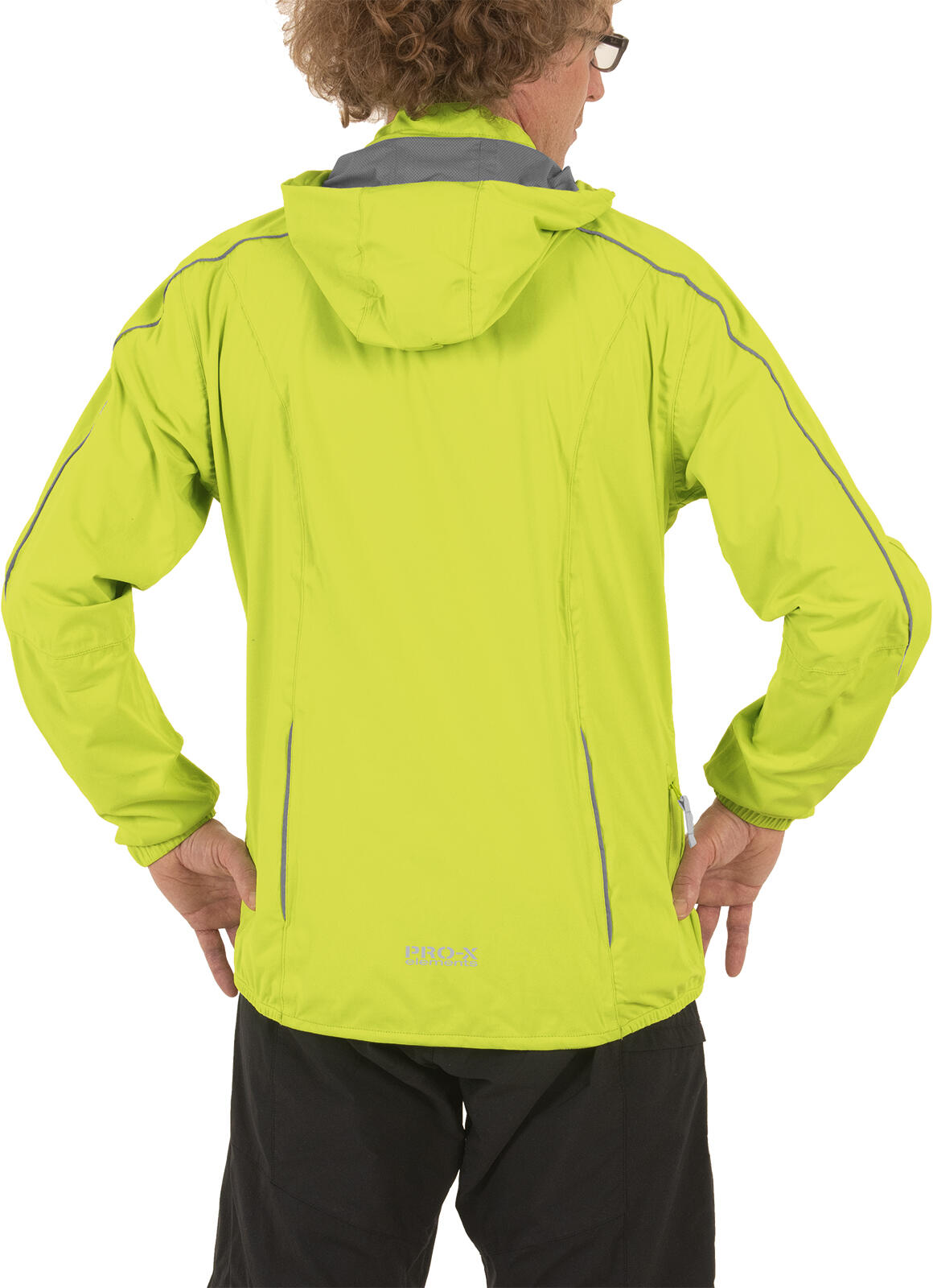 Veste de cyclisme homme JAYDEN jaune néon 4/5