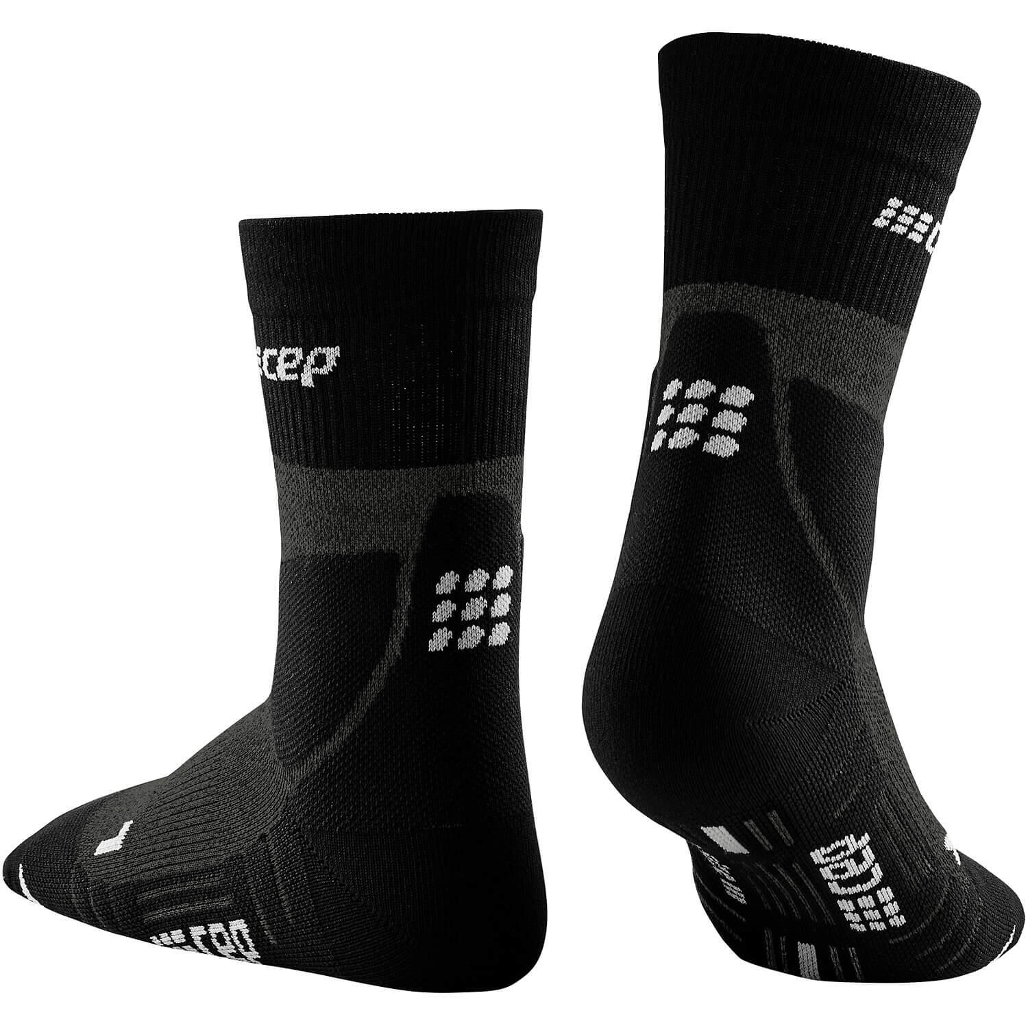 Chaussettes de compression mi-mollets de randonnée en mérinos CEP Compression 4/7