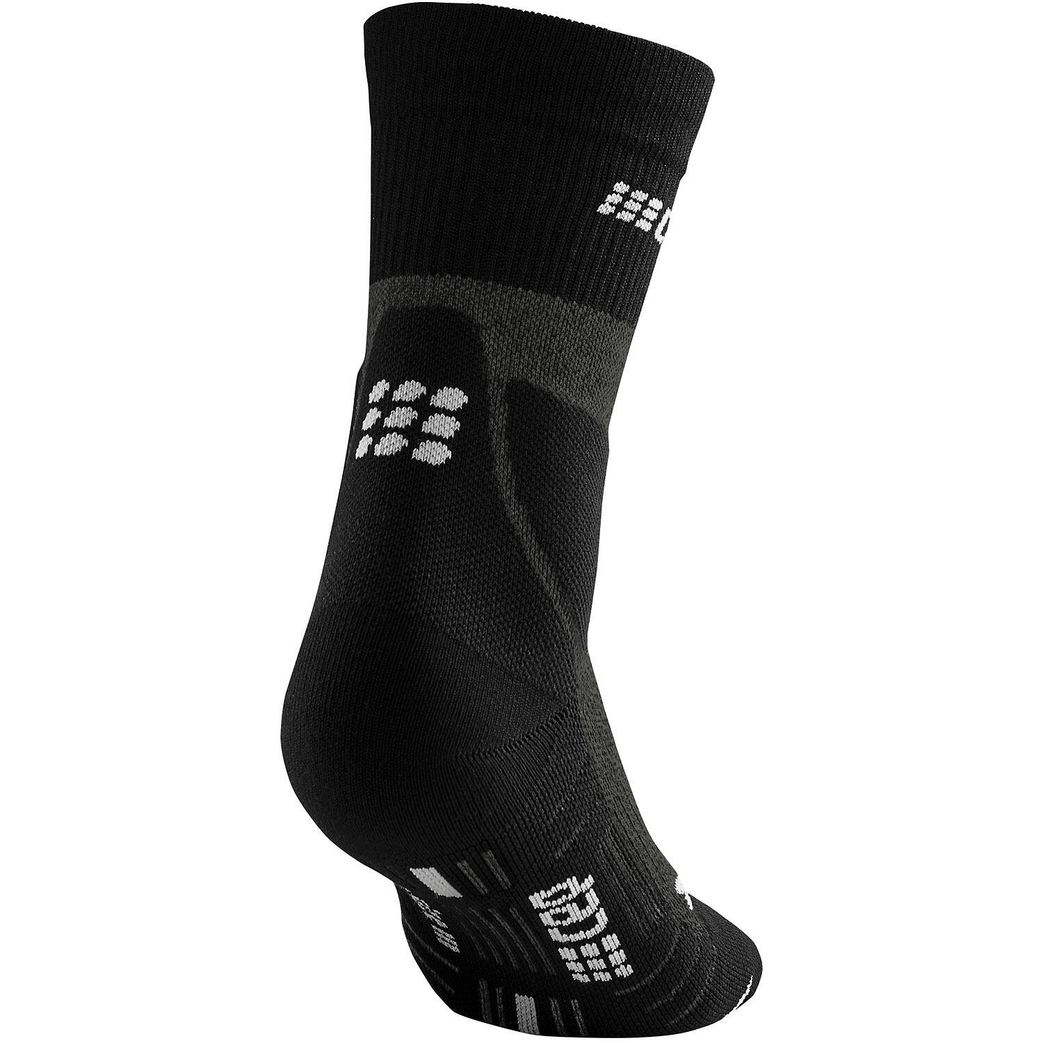 CEP Hiking Merino Mid-Cut Compressie - Donkergrijs/Lichtgrijs - Dames 6/7