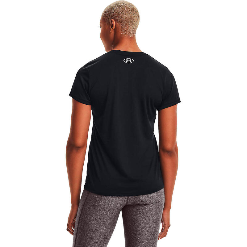 Camiseta de Manga Corta Mujer Under Armour Tech SSV Solid Negro