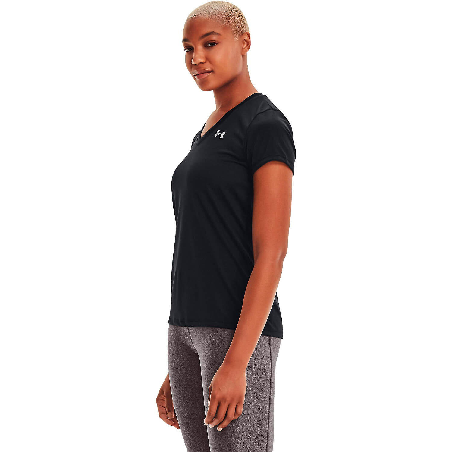 Maglia a Maniche Corte Donna Under Armour Tech SSV Solid Nero 3/5