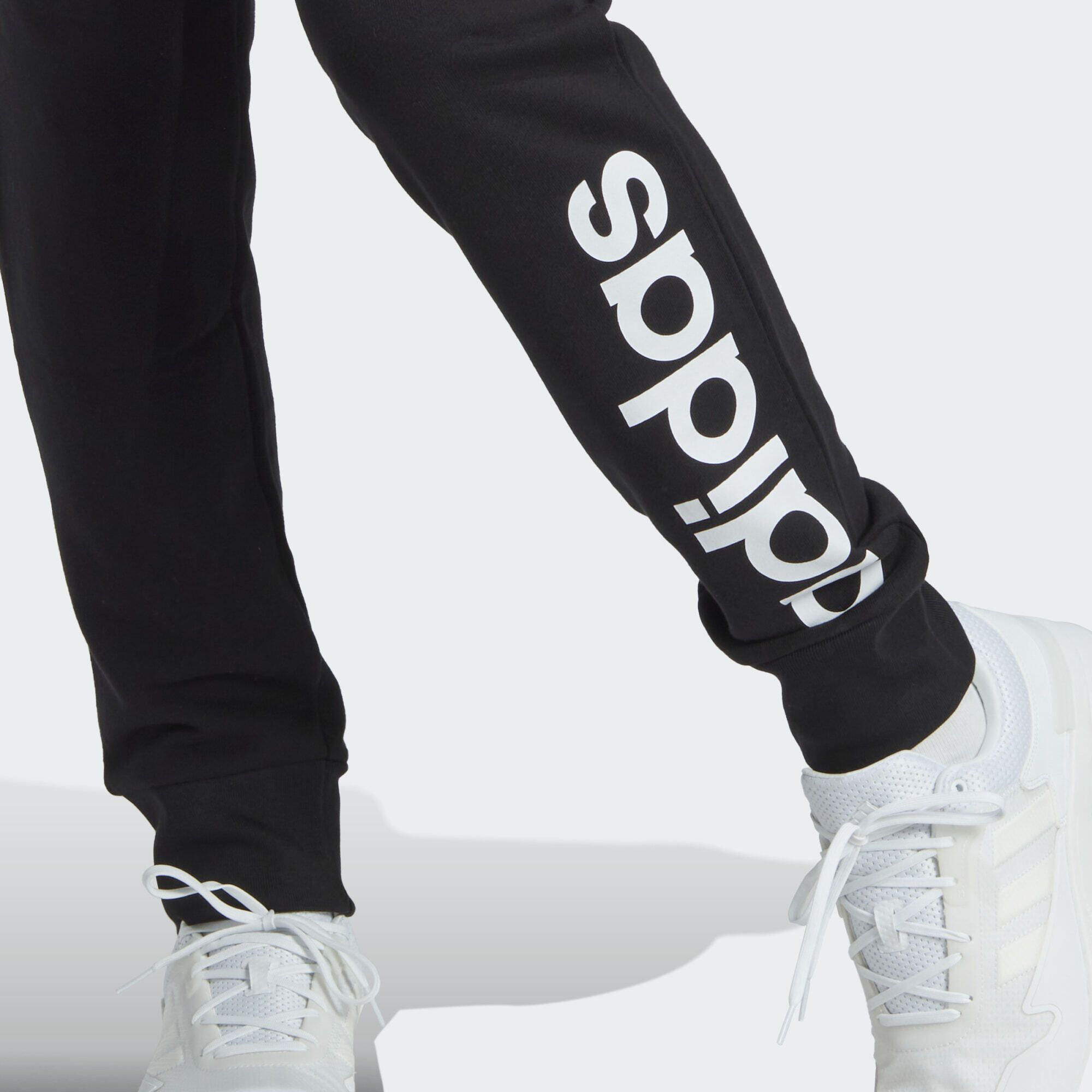 Essentials French Terry Tapered Cuff Logo Pants 5/5