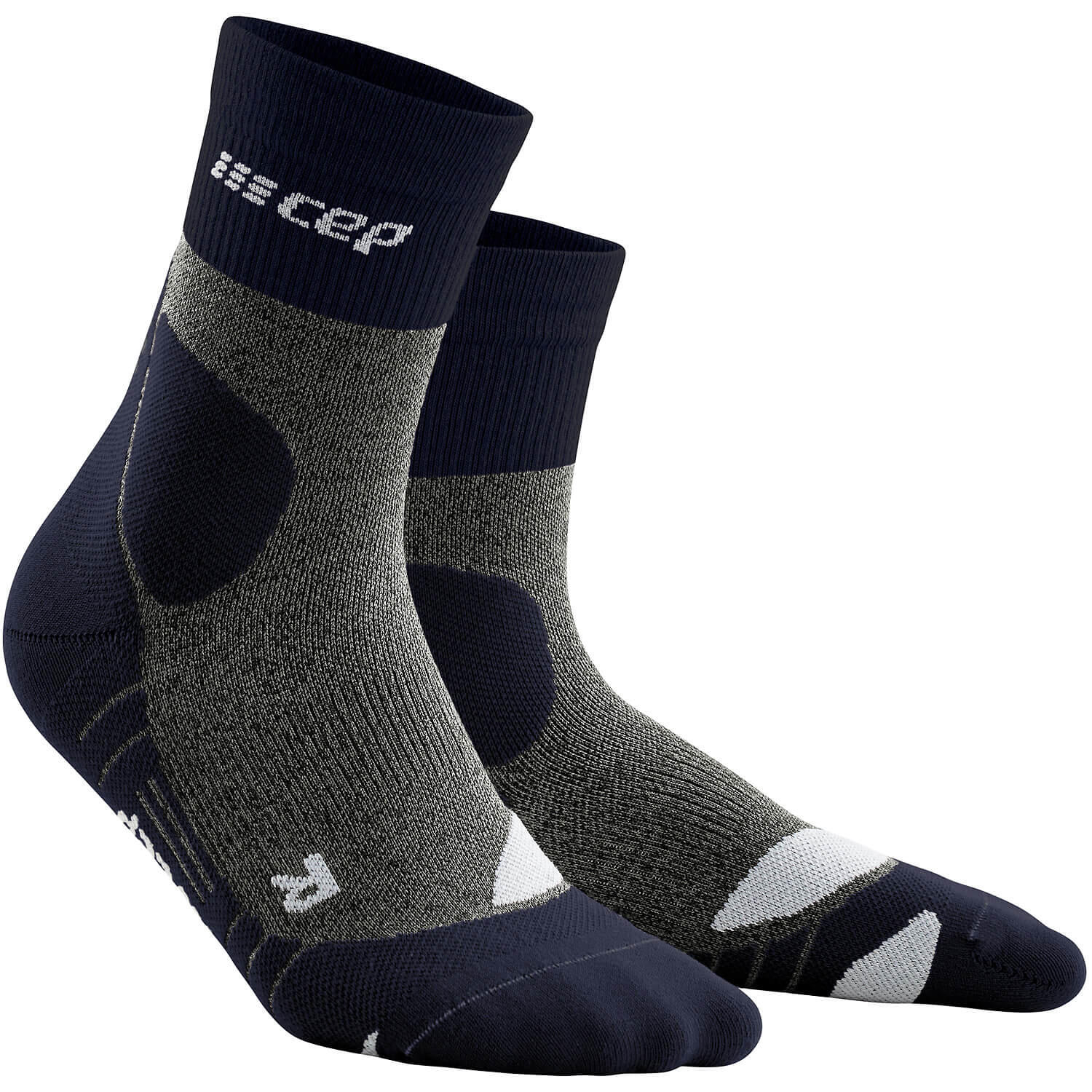 CEP Hiking Merino Mid-Cut Compressie - Navyblauw - Heren(42/45) 3/4