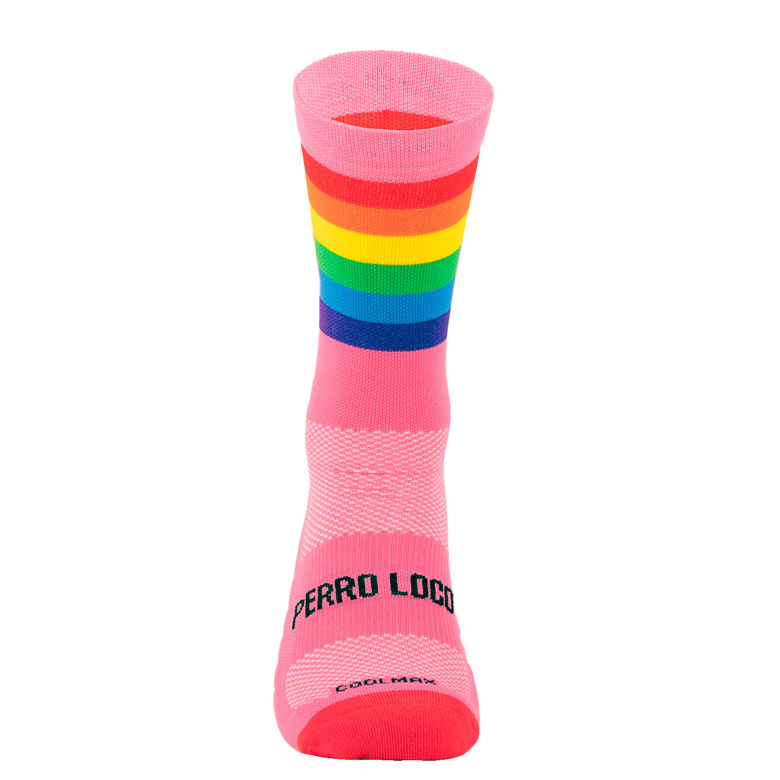 Calcetines Deportivos Running Perro Loco unisex LGTBI Rosa 2/3