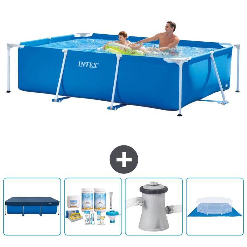 Piscine rectangulaire Intex 260x160x65 cm avec Accessoires - 282711