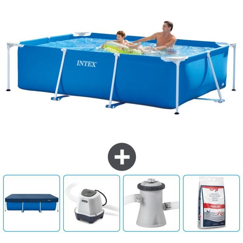 Piscine rectangulaire Intex 260x160x65 cm avec Accessoires - 2827153