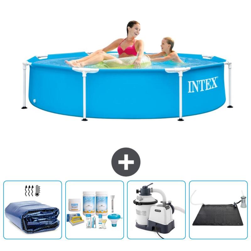 Piscine à cadre rond Intex 244x51 cm avec Accessoires - 2820562