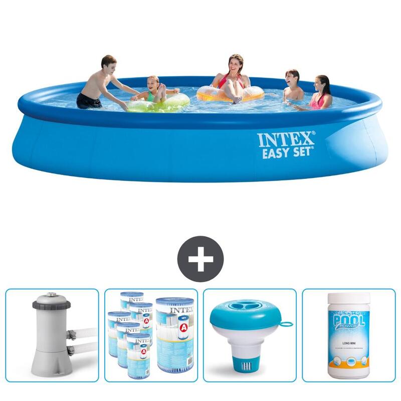 Piscine Gonflable Ronde Intex - 457x84 cm avec Accessoires - 2815889