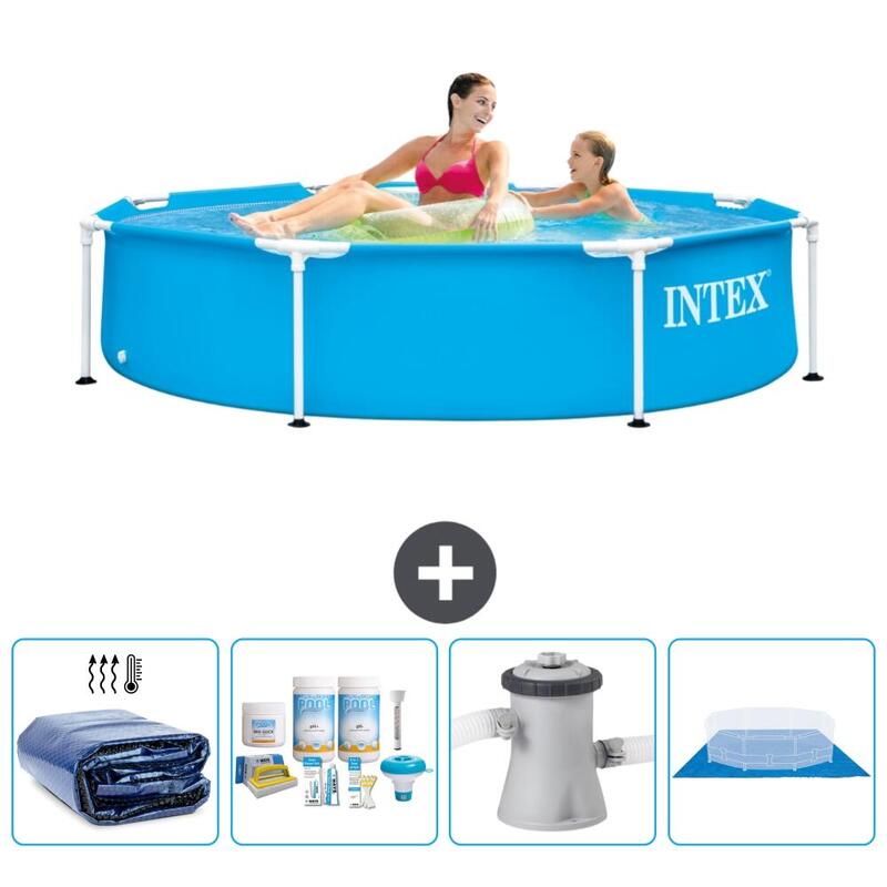 Piscine à cadre rond Intex 244x51 cm avec Accessoires - 282051