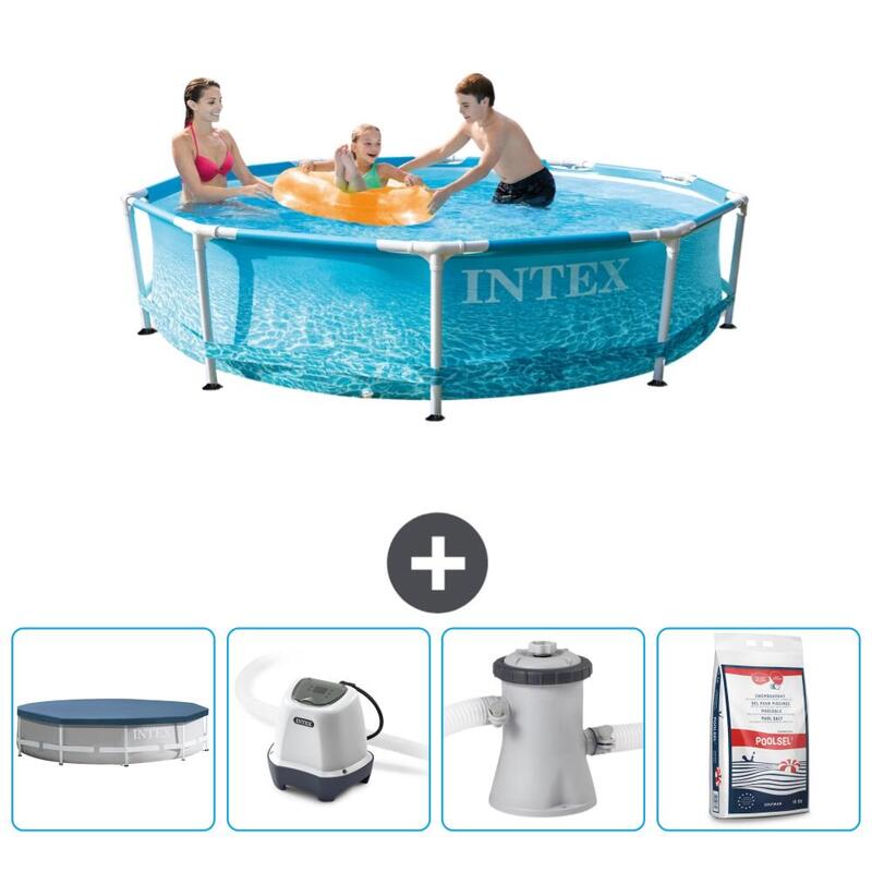 Piscine à cadre rond Intex 305x76 cm avec Accessoires - 2820653