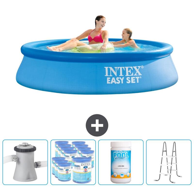 Piscine Gonflable Ronde Intex - 244x61 cm avec Accessoires - 2810896