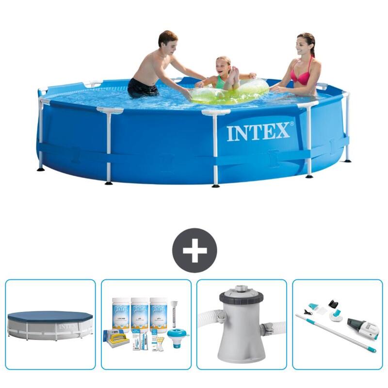 Piscine à cadre rond Intex 305x76 cm avec Accessoires - 282005