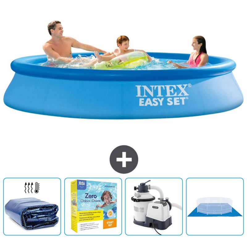 Piscine Gonflable Ronde Intex - 305x61 cm avec Accessoires - 2811666