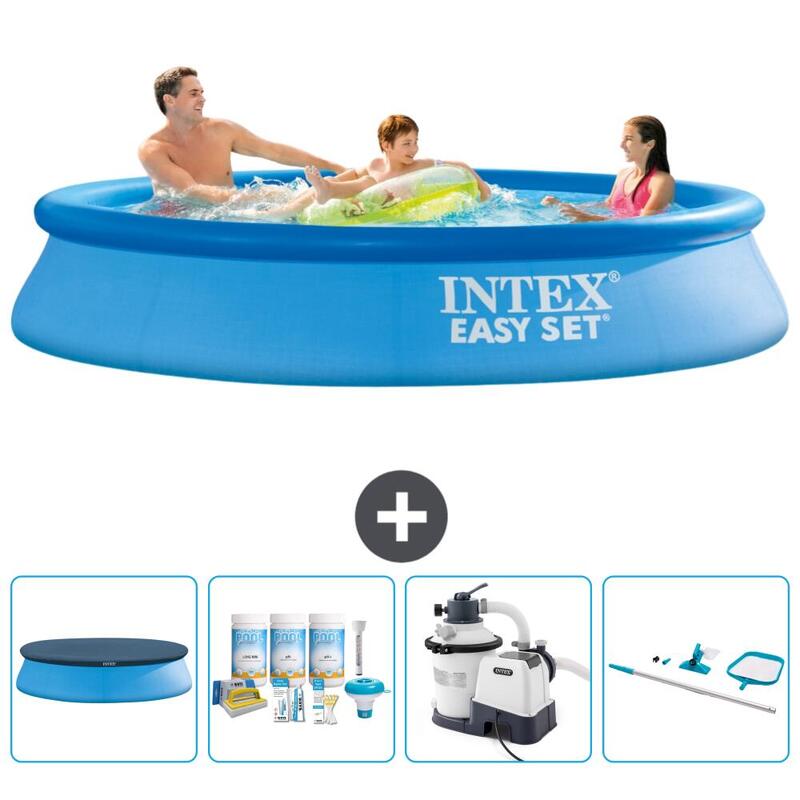 Piscine Gonflable Ronde Intex - 305x61 cm avec Accessoires - 2811665