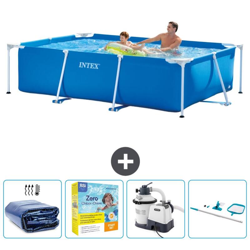 Piscine rectangulaire Intex 260x160x65 cm avec Accessoires - 2827172