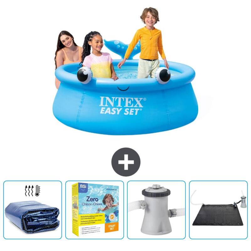 Piscine Gonflable Ronde Intex - 183x51 cm - Baleine avec Accessoires - 2610211