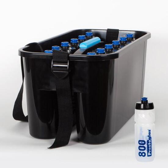 PORTE BOUTEILLES PRO GRAND MODELE + 12 BIDONS Prestoglas 800 ml