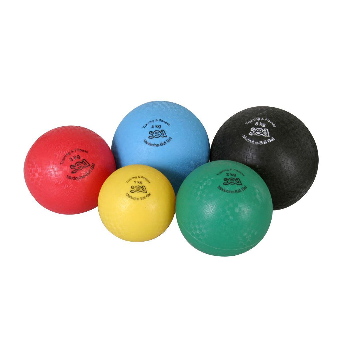 MEDECINE BALL GEL 1 Kg jaune Sea 1/1
