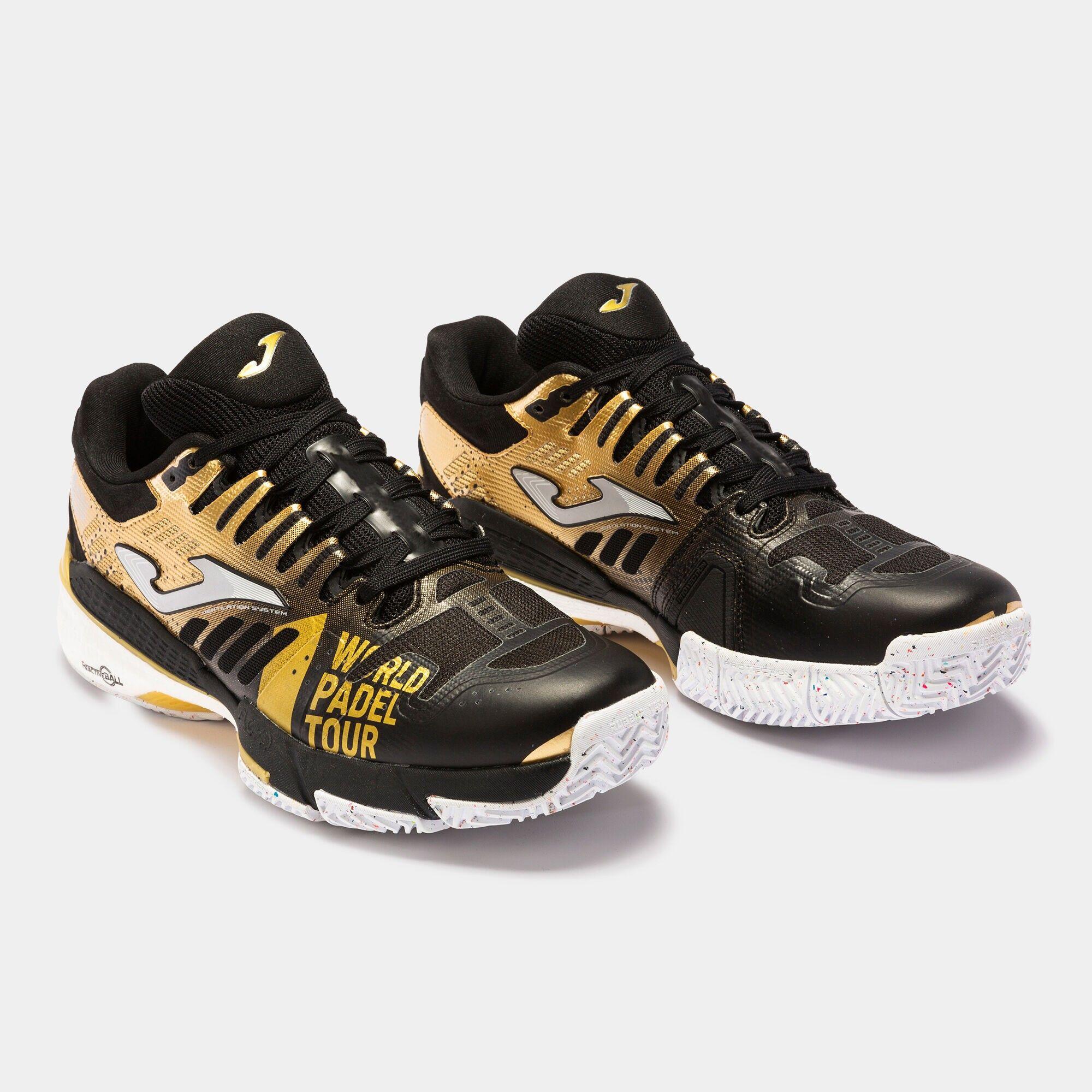 Chaussures De Padel Joma Slam 22 World Padel Tour Clay Twpts2231p Noir Et Or 6/6