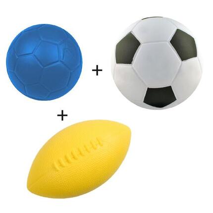 PACK 3 BALLONS MOUSSE DYNAMIQUE DECOUVERTE Sea