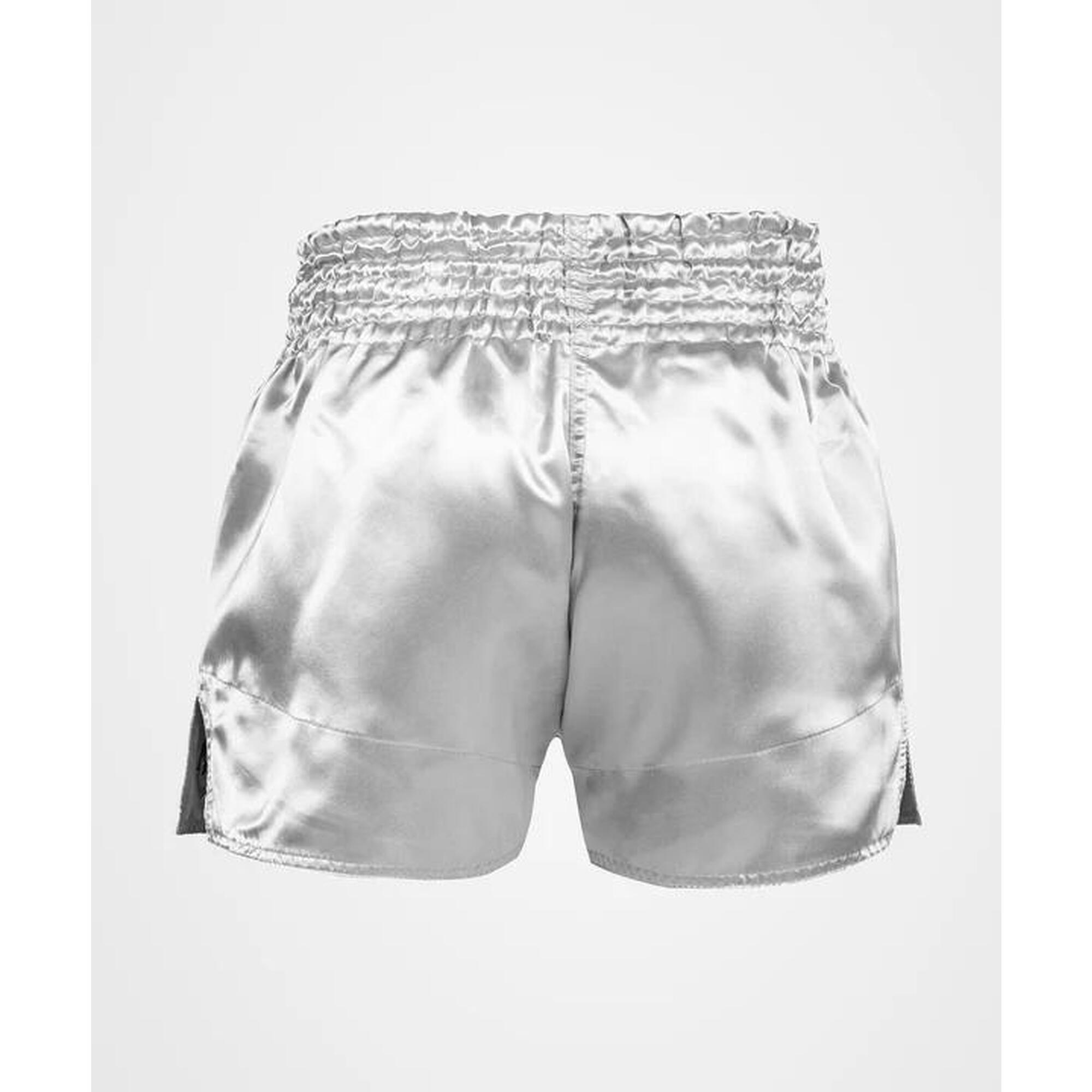 Classic Muay Thai Shorts - Silver/Black