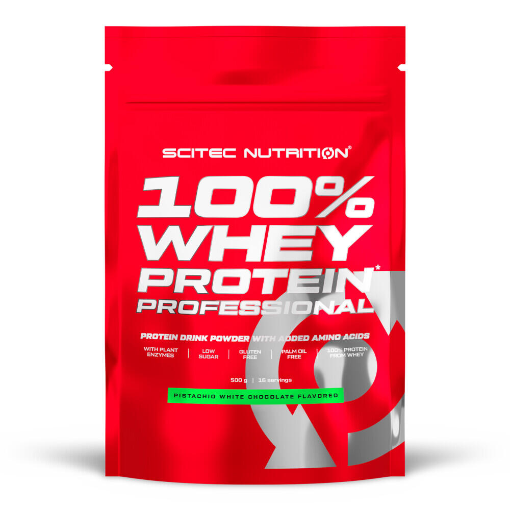 Scitec Nutrition - Whey Concentrée - 100% Whey Protein Professional - Pistache Chocolat Blanc - Whey Protéine - 500 G - Decathlon