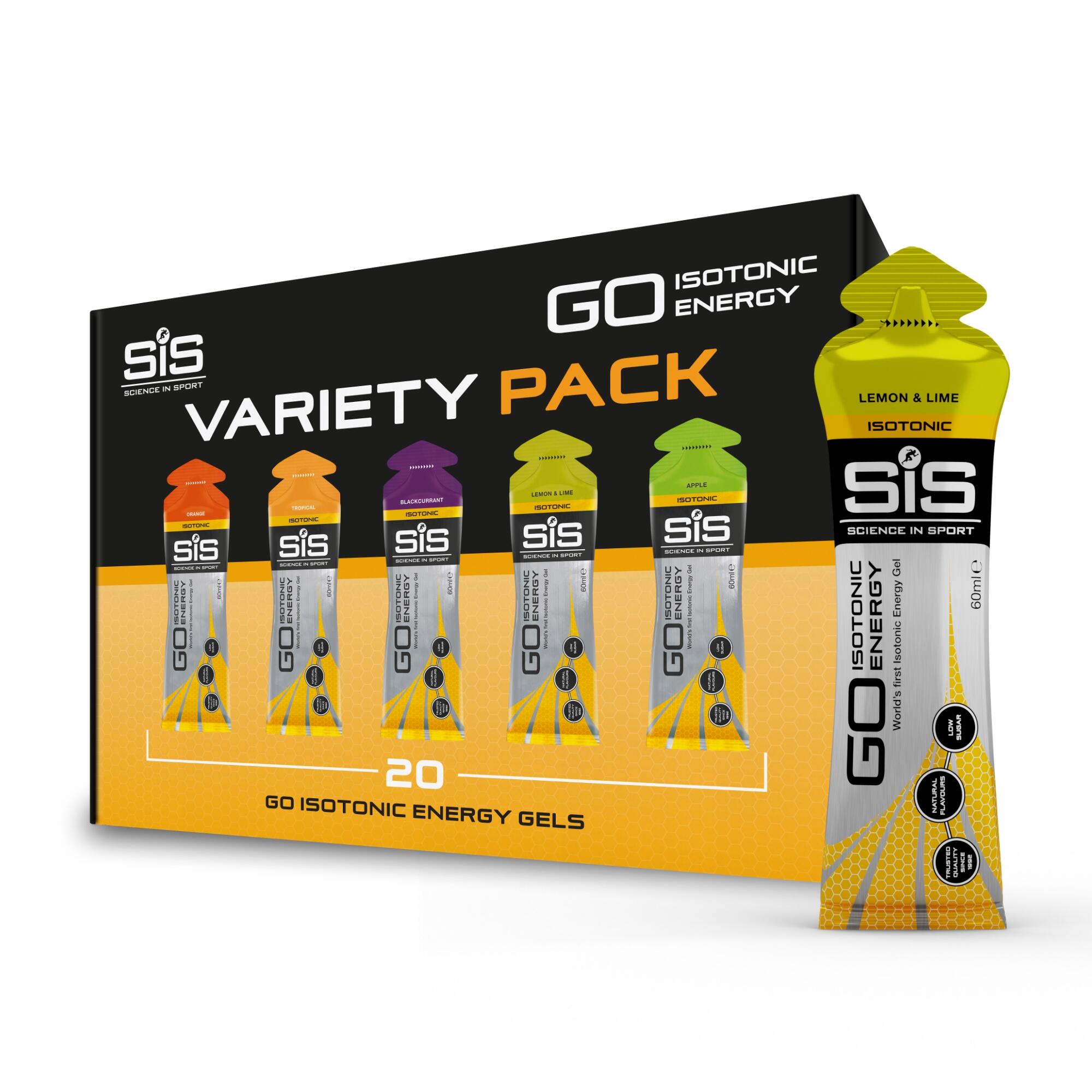 SCIENCE IN SPORT Science In Sport | GO Isotonic Energy Gel | Variety Flavour | 20 pack