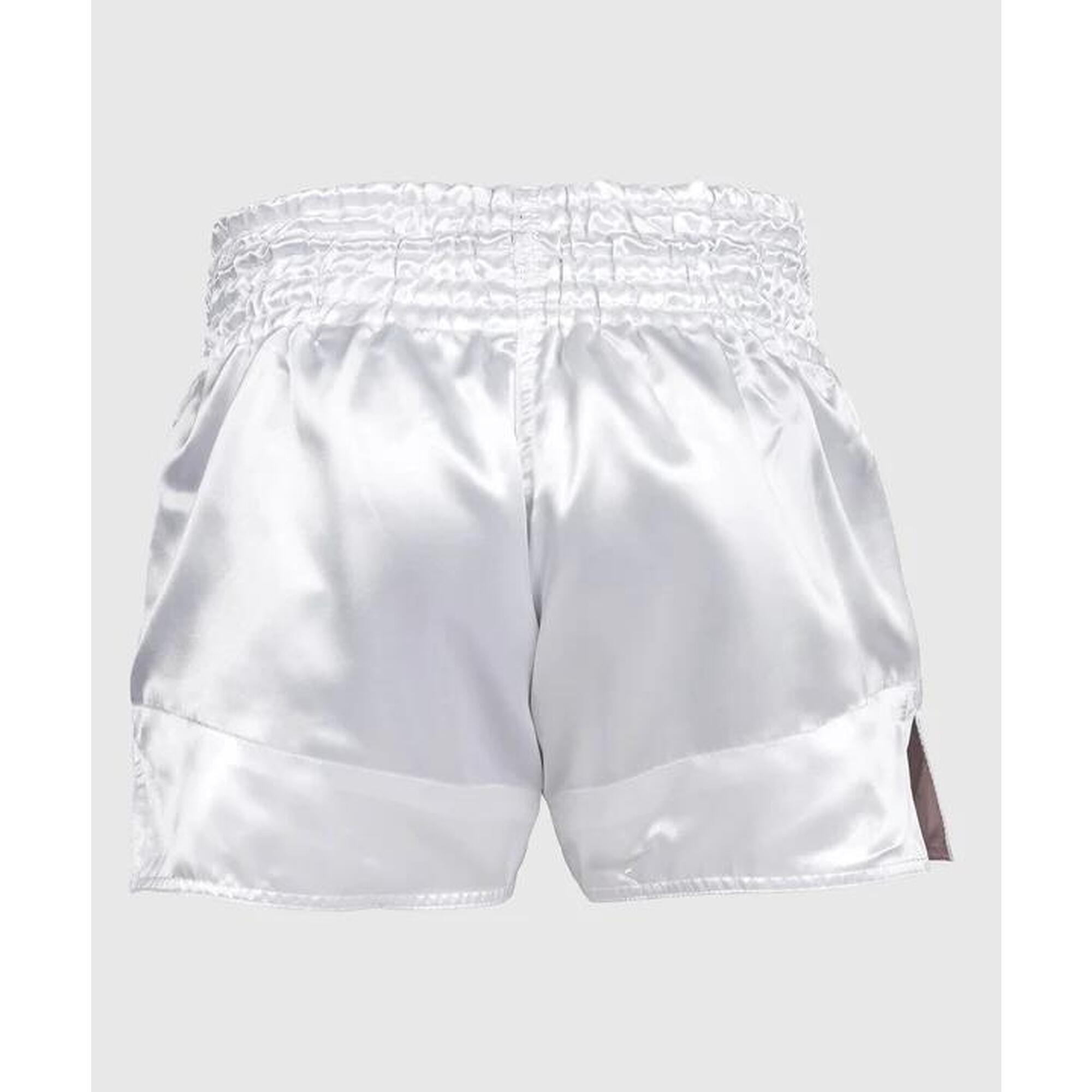 Classic Muay Thai Shorts - White/Black