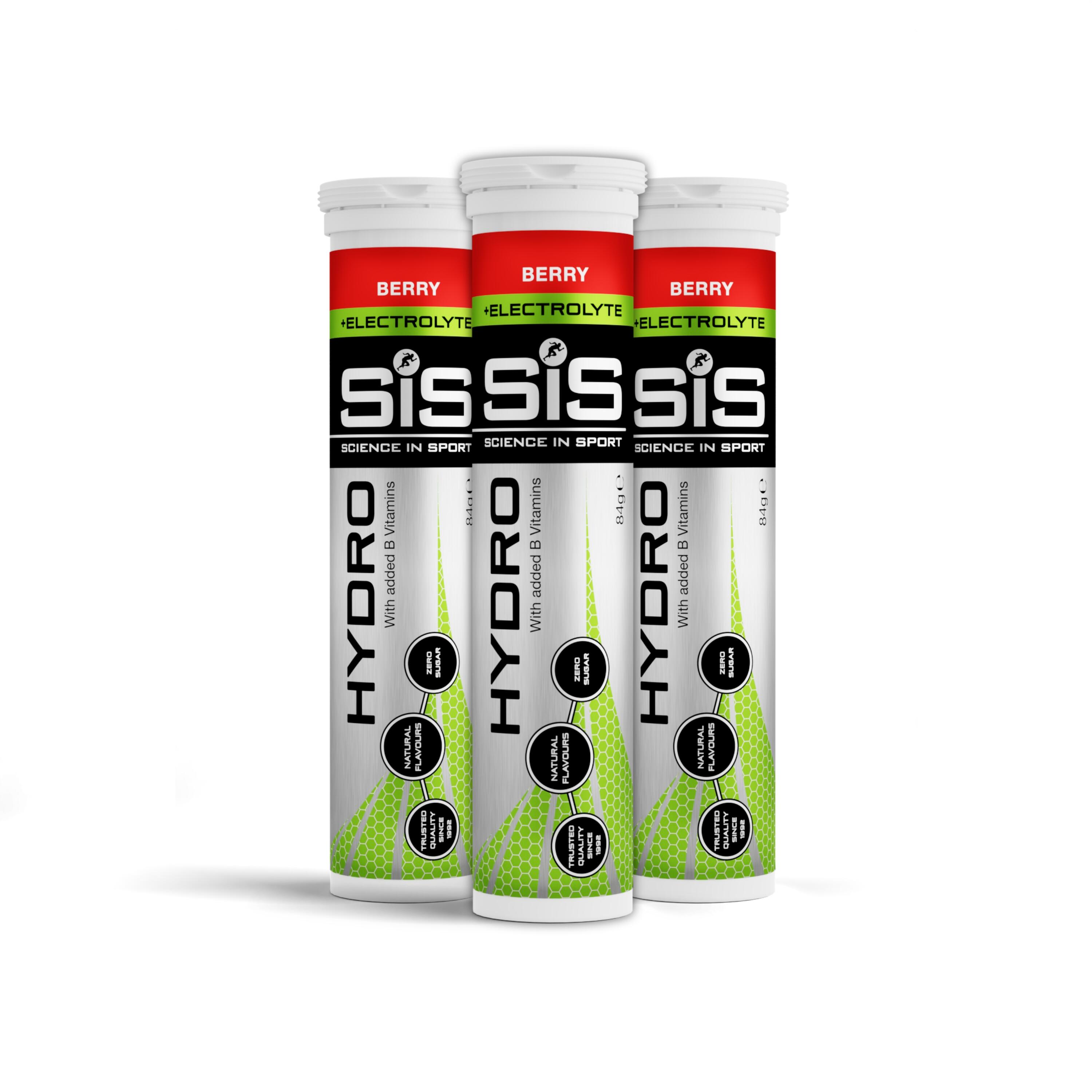 SCIENCE IN SPORT Science In Sport | Hydro Tablets + Electrolytes | Berry flavour | 3 bottles