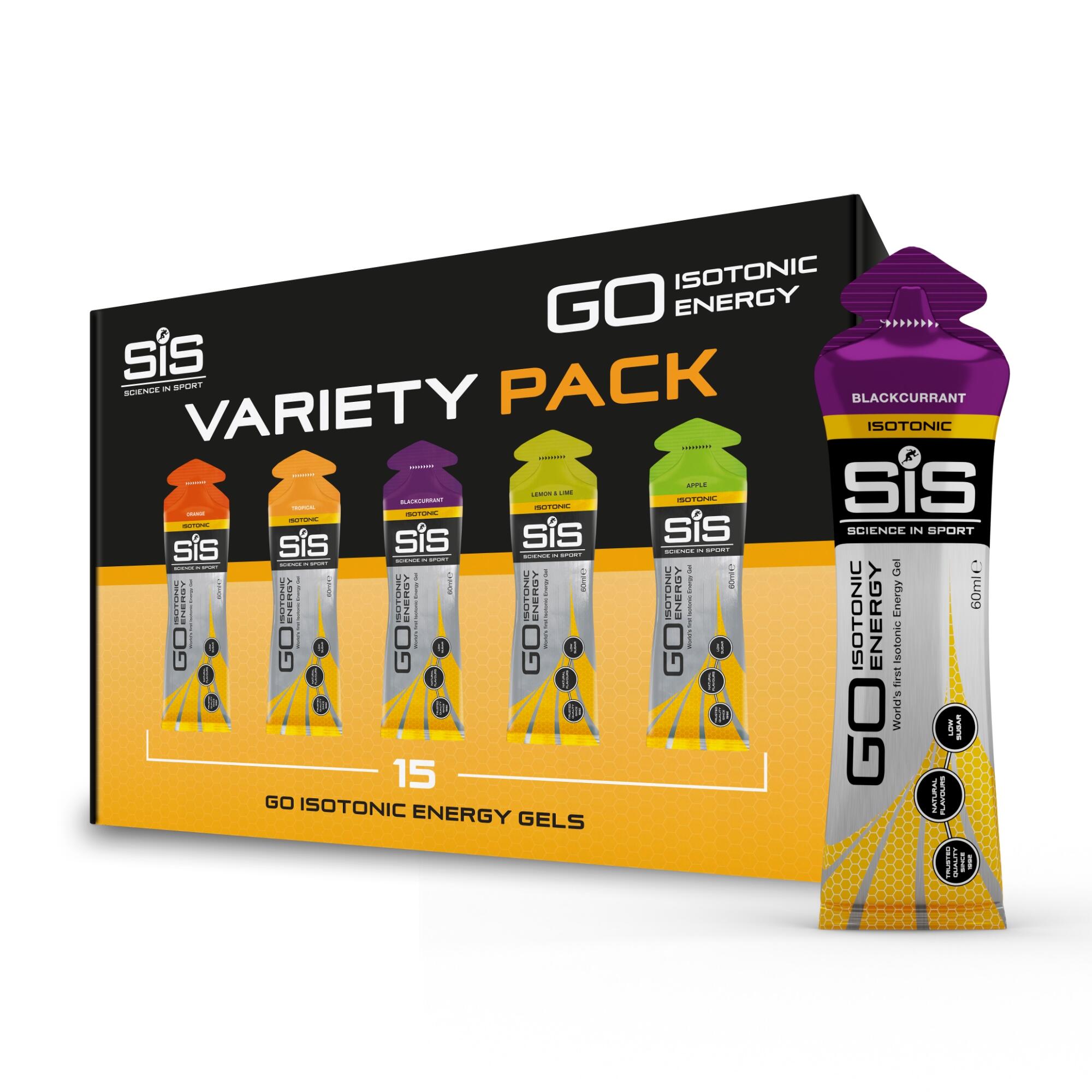 SCIENCE IN SPORT Science In Sport | GO Isotonic Energy Gel | Variety Flavour | 15 pack
