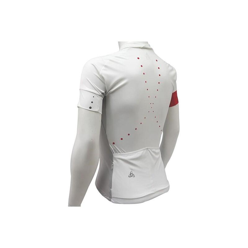 Odlo Stand-Up Collar S/S 1/2 Zip Gavia, Femme, Cyclisme, t-shirts, blanc