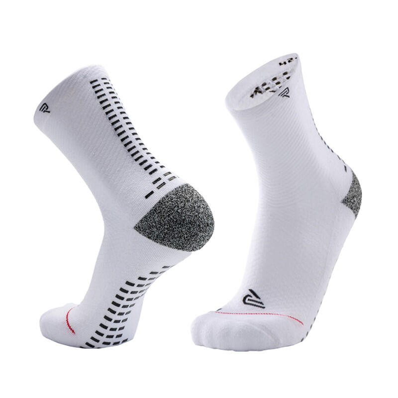 RØFF SOCKS® Ultrasoft Organic Grip Sock - maat 42/43, WIT - Sportsokken
