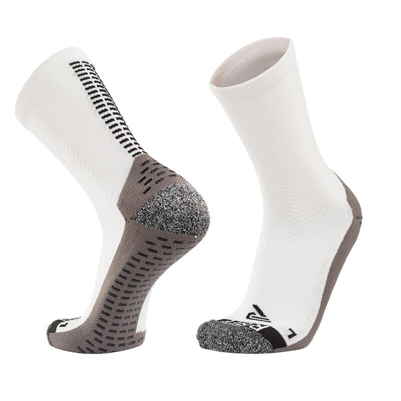 RØFF SOCKS® Ultimate Grip Sock - taille 38-42, BLANC - Chaussettes football
