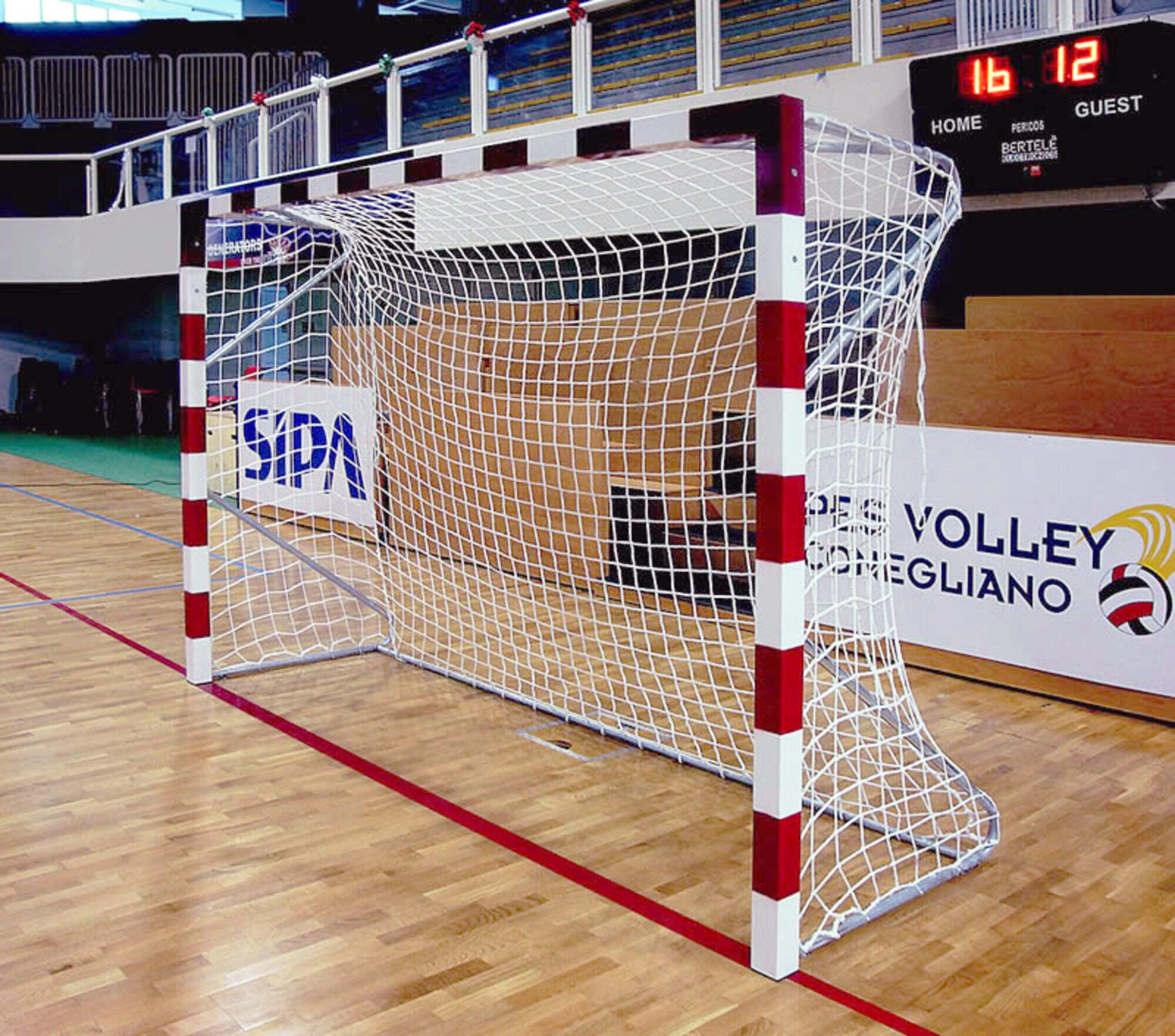 POWER SHOT Handbaldoel wordt verzegeld in staal