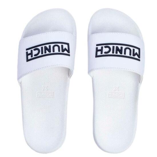 Infradito Munich Flat Slider 3D Logo per uomini