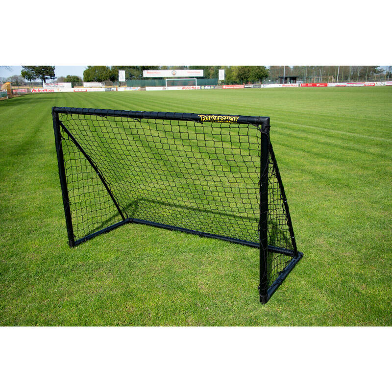 Dvojice fotbalových branek - 1,8 x 1,2 m - PVC - černá